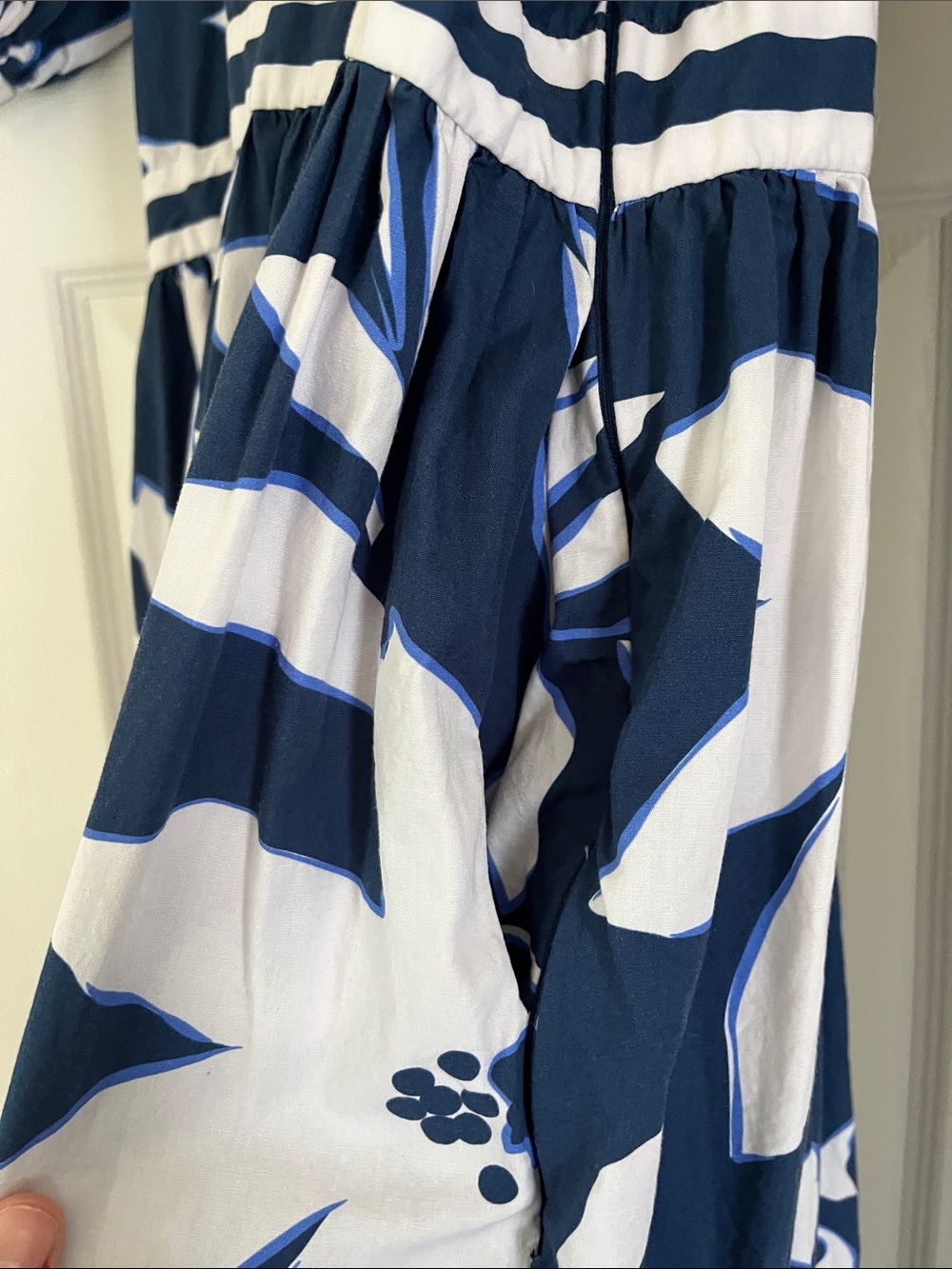 Gretchen Scott Blue White Floral Maxi Dress - Picture 9 of 12